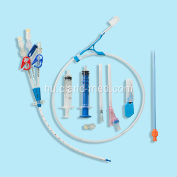 Egyágyas Double Triple Lumen Eldobható Hemodialysis Katéter